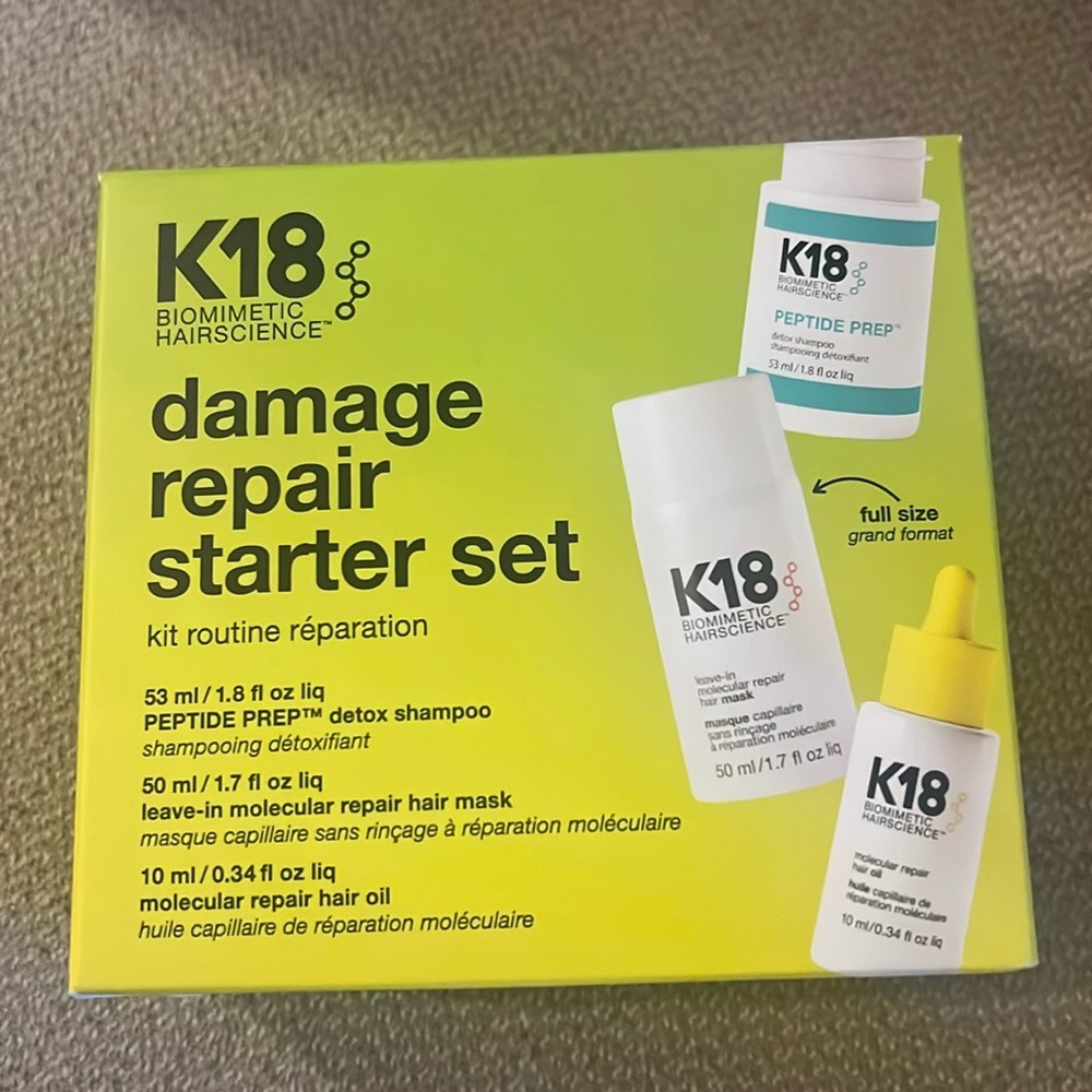 Brand New K18 Damage Repair Starter Kit